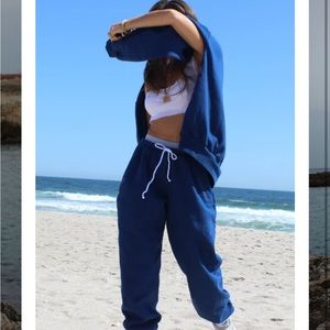 Heavy Manners Blue Airport Sweats